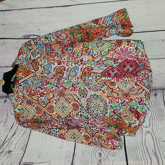 Lauren by Ralph Lauren button down top without size tag. PP is 22" - Picture 1 of 2